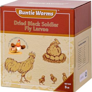 BUNTIE WORMS Dried Black Soldier Fly Larvae 5LB