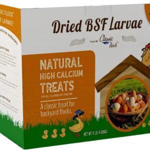 11 lb Black Soldier Fly Larva - BSFL is a high Calc-Rich Chicken Feed with More Calcium Than mealworms.It is a Pure Natural Food That Provides high Protein for Chickens and Birds