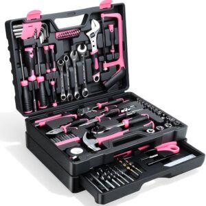 Tool Set- 412 Piece Home Repair/Auto Tool Kit, Storage Organizer with Drawers, Toolbox Storage Case for Women & Men, Perfect for Homeowner, Diyer, Handyman, DIY