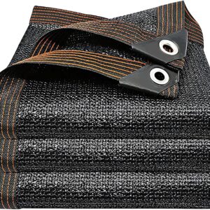 winemana 40% Black Shade Cloth, 6.6 x 6.6 FT Durable Mesh Tarp with Grommets, Resistant Garden Sun Shade Netting, Shading Antifreezing for Pergola, Greenhouse, Plants Growing, Chicken Coop